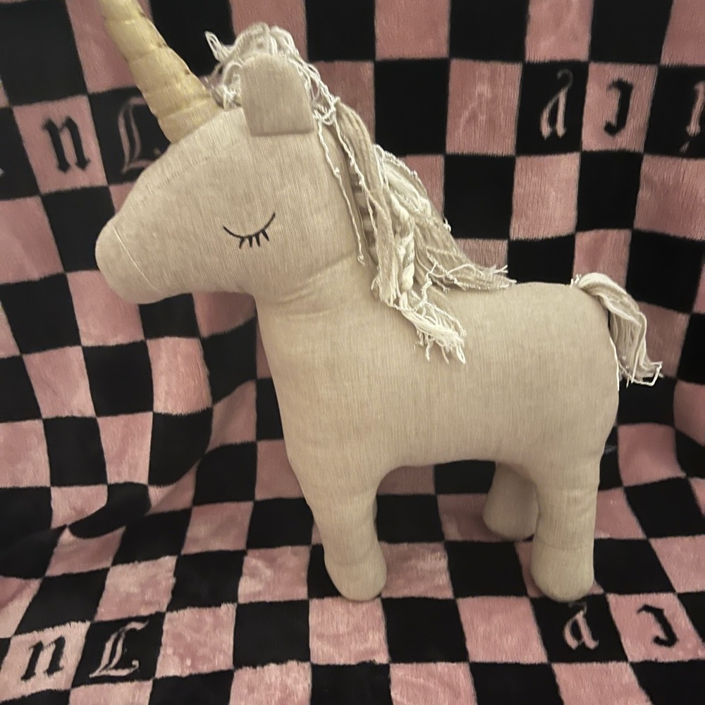 Cream Unicorn Plush Toy